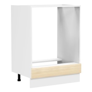 VCM NORDIC Fasola kkkenskab til ovn og indbygget kogeplade - natur/hvid tr