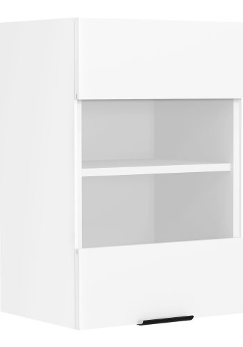 VCM NORDIC Fasola Küchen-Hängeschrank, m. 1 Glastür und 1 Einlegeboden - Holz weiß (B:40)