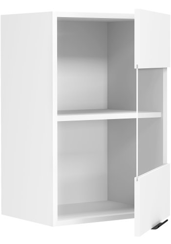 VCM NORDIC Fasola Küchen-Hängeschrank, m. 1 Glastür und 1 Einlegeboden - Holz weiß (B:40)