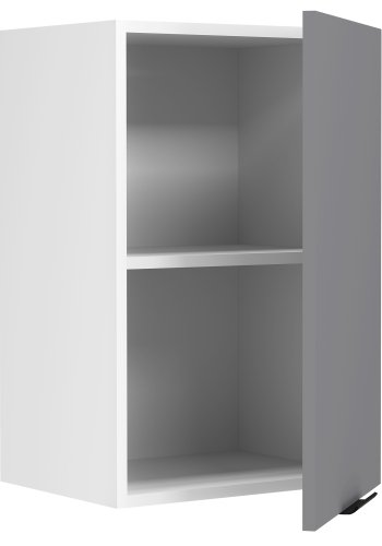 VCM NORDIC Fasola Küchen-Hängeschrank, m. 1 Tür und 1 Einlegeboden - Anthrazitgrau/Weiß Holz (B:40)