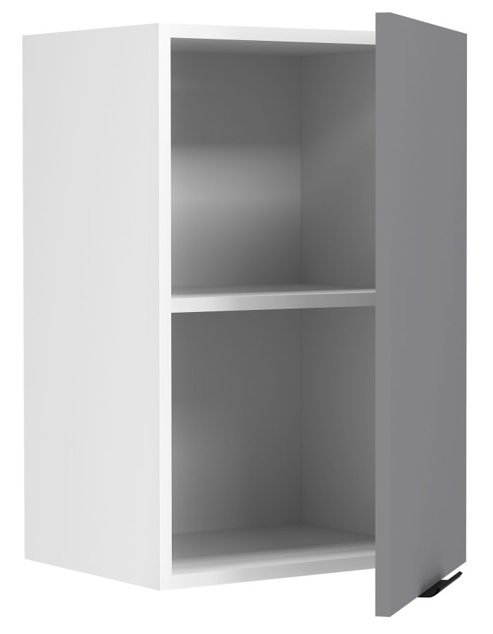 VCM NORDIC Fasola Küchen-Hängeschrank, m. 1 Tür und 1 Einlegeboden - Anthrazitgrau/Weiß Holz (B:40)