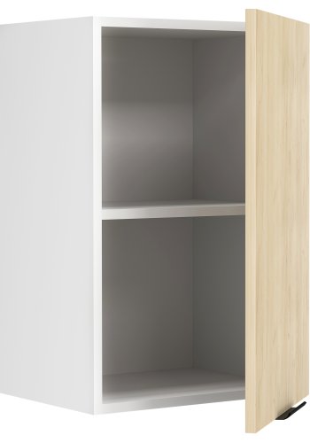 VCM NORDIC Fasola Küchen-Hängeschrank, m. 1 Tür und 1 Einlegeboden - Holz natur/weiß (B:40)