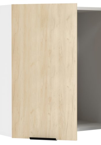 VCM NORDIC Fasola kjkken overskap, m. 2 drer og 1 hylle - natur/hvitt tre (B:60)