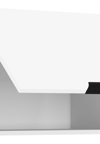 VCM NORDIC Fasola Küchenwandschrank über Dunstabzugshaube, mit 1 Tür – weißes Holz (B:60)