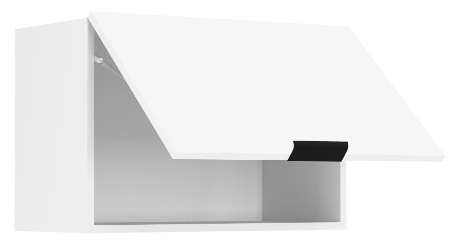 VCM NORDIC Fasola Küchenwandschrank über Dunstabzugshaube, mit 1 Tür – weißes Holz (B:60)