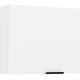 VCM NORDIC Fasola Küchenwandschrank über Dunstabzugshaube, mit 1 Tür – weißes Holz (B:60)