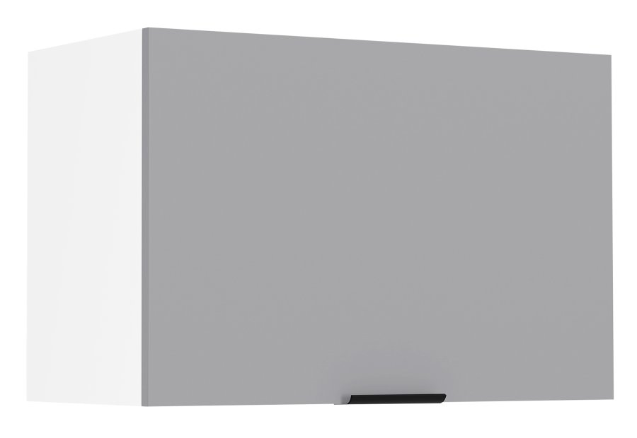 VCM NORDIC Fasola Küchen-Hängeschrank über Dunstabzugshaube, mit 1 Tür - Anthrazitgrau/Weißholz (B:60)