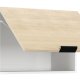 VCM NORDIC Fasola Küchen-Wandschrank über Dunstabzugshaube, mit 1 Tür - Natur/Weißholz (B:60