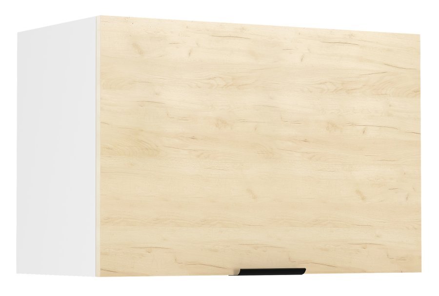 VCM NORDIC Fasola Küchen-Wandschrank über Dunstabzugshaube, mit 1 Tür - Natur/Weißholz (B:60