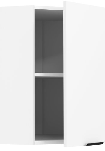 VCM NORDIC Fasola kjkken hjrne overskap, m. 1 dr og 1 hylle - hvitt tre (B:57)