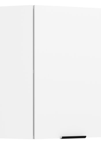 VCM NORDIC Fasola kjkken hjrne overskap, m. 1 dr og 1 hylle - hvitt tre (B:57)