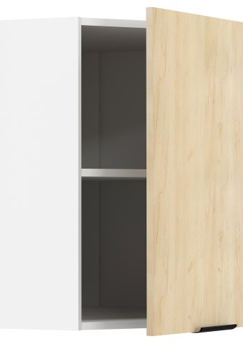 VCM NORDIC Fasola kjkken hjrne overskap, m. 1 dr og 1 hylle - natur/hvitt tre (B:57)