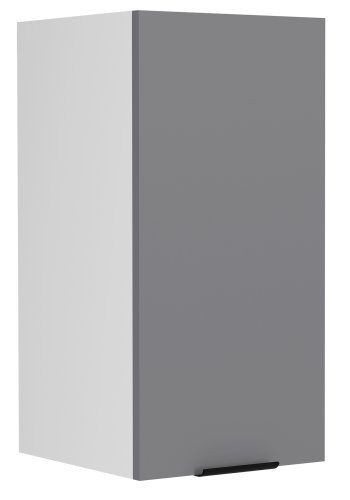 VCM NORDIC Fasola Küchen-Hängeschrank, m. 1 Tür und 1 Einlegeboden - Anthrazitgrau/Weiß Holz (B:30)