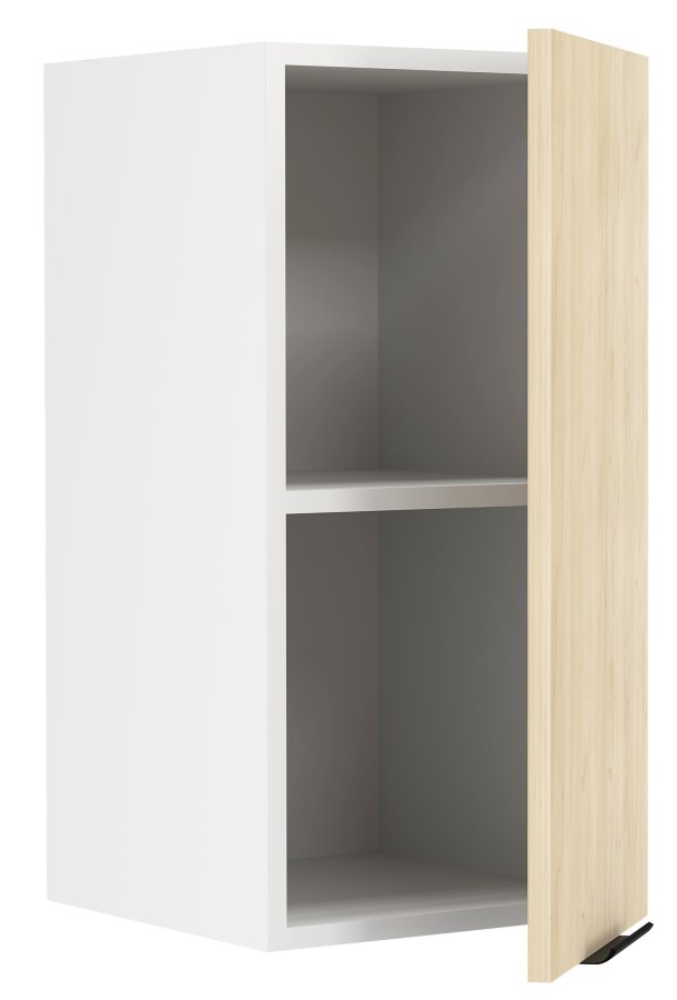 VCM NORDIC Fasola Küchen-Hängeschrank, m. 1 Tür und 1 Einlegeboden - Holz natur/weiß (B:30)