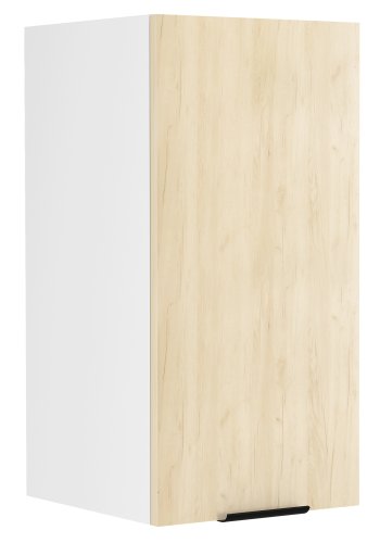 VCM NORDIC Fasola Küchen-Hängeschrank, m. 1 Tür und 1 Einlegeboden - Holz natur/weiß (B:30)