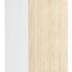 VCM NORDIC Fasola Küchen-Hängeschrank, m. 1 Tür und 1 Einlegeboden - Holz natur/weiß (B:30)