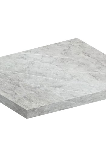 VCM NORDIC Fasola Kchenarbeitsplatte, rechteckig - Holz wei (80x60)