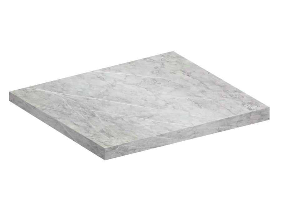 VCM NORDIC Fasola Kchenarbeitsplatte, rechteckig - Holz wei (80x60)