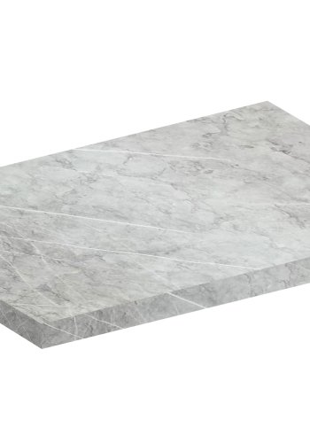 VCM NORDIC Fasola Küchenarbeitsplatte, rechteckig - Holz weiß (100x60)