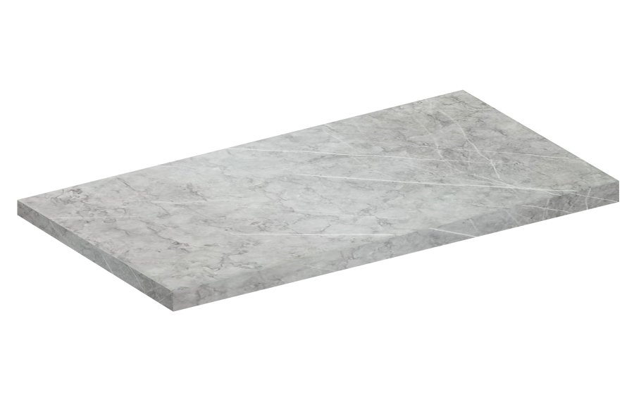 VCM NORDIC Fasola Küchenarbeitsplatte, rechteckig - Holz weiß (120x60)