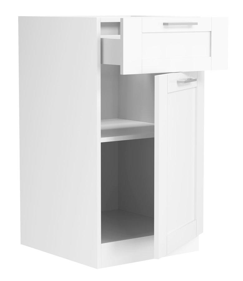 VCM NORDIC Colura Küchenunterschrank, m. 1 Tür, 1 Schublade, 1 Einlegeboden - Holz weiß (B:40)