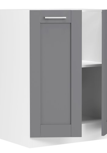 VCM NORDIC Colura Küchenunterschrank, m. 2 Türen, 1 Einlegeboden - Holz anthrazitgrau/weiß (B:60)