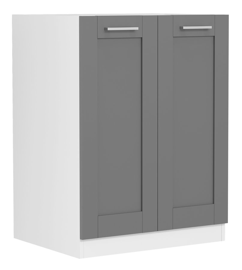 VCM NORDIC Colura Küchenunterschrank, m. 2 Türen, 1 Einlegeboden - Holz anthrazitgrau/weiß (B:60)