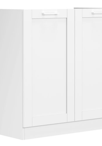 VCM NORDIC Colura Küchenunterschrank für Spüle, m. 2 Türen - Holz weiß (B:80)
