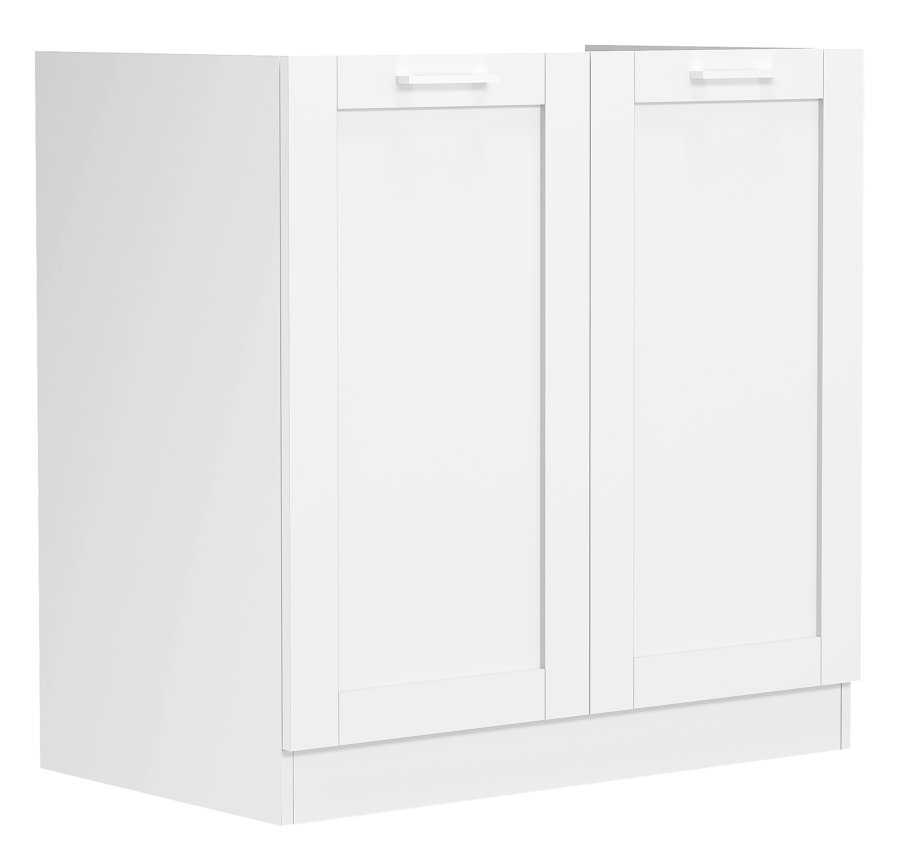 VCM NORDIC Colura Küchenunterschrank für Spüle, m. 2 Türen - Holz weiß (B:80)