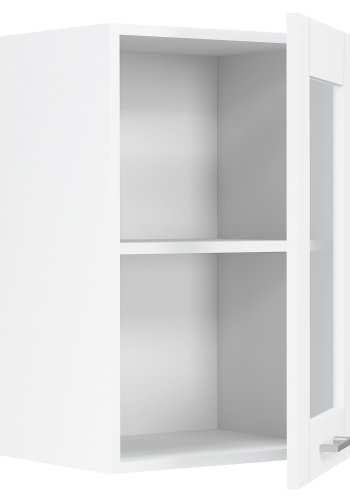 VCM NORDIC Colura Küchen-Hängeschrank, m. 1 Glastür, 1 Einlegeboden - Holz weiß (B:40)