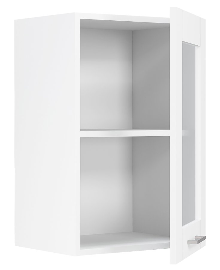 VCM NORDIC Colura Küchen-Hängeschrank, m. 1 Glastür, 1 Einlegeboden - Holz weiß (B:40)