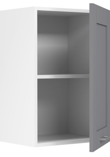 VCM NORDIC Colura Küchen-Hängeschrank, m. 1 Tür, 1 Einlegeboden - Anthrazitgrau/Weiß Holz (B:40)