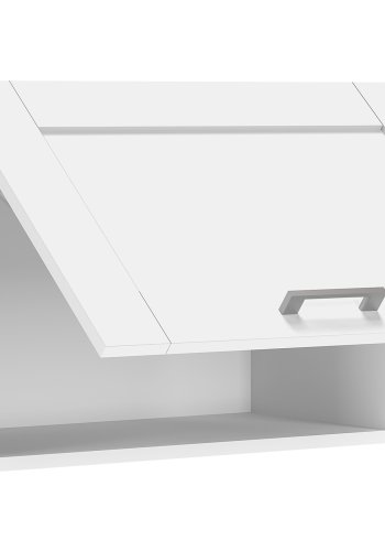 VCM NORDIC Colura Küchen-Hängeschrank über Dunstabzugshaube, mit 1 Tür – weißes Holz (B:60)