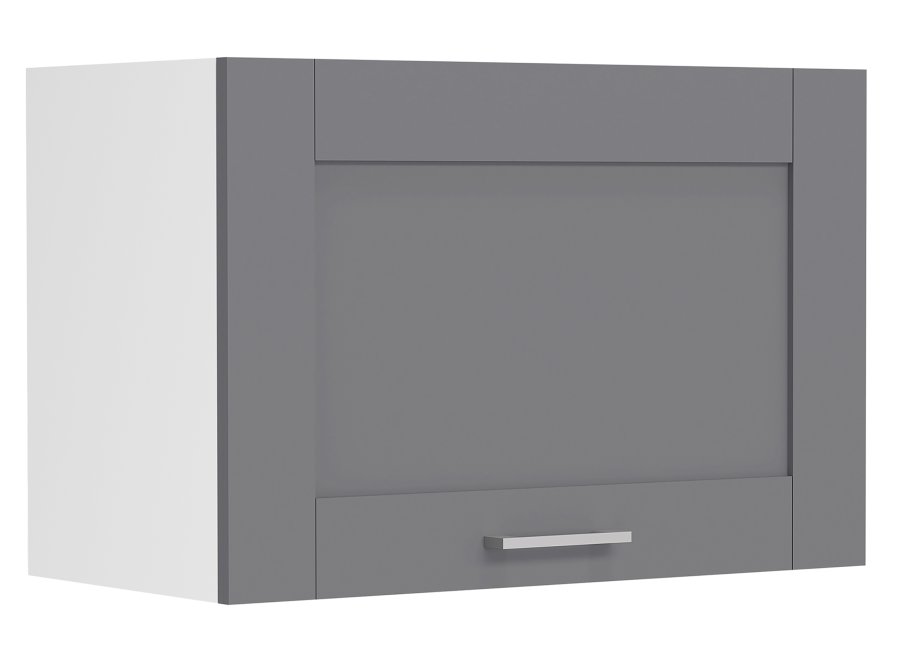 VCM NORDIC Colura Küchen-Hängeschrank über Dunstabzugshaube, mit 1 Tür - Anthrazitgrau/Weißholz (B:60)