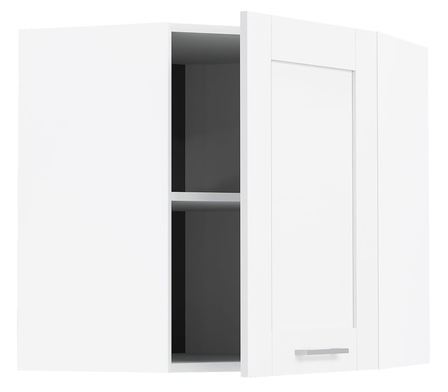 VCM NORDIC Colura Küchen-Eckwandschrank, m. 1 Tür, 1 Einlegeboden - Holz weiß (B:57)