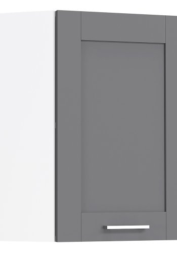 VCM NORDIC Colura kjkken hjrne overskap, m. 1 dr, 1 hylle - antrasittgr/hvit tre (B:57)
