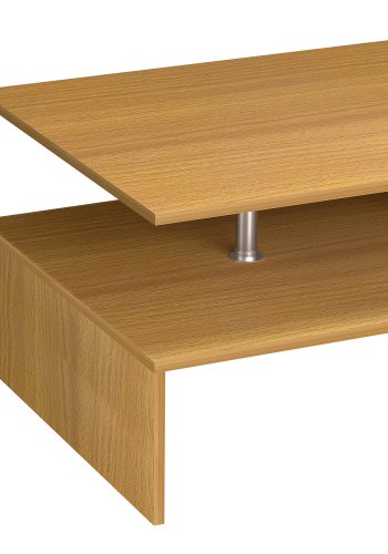 VCM NORDIC Maliso L Couchtisch, m. 1 Ablage - Naturholz (90x60)