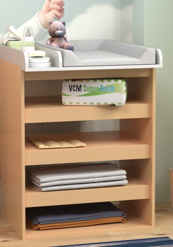 VCM NORDIC Malira M Wickeltisch - weißes Holz (65x73)