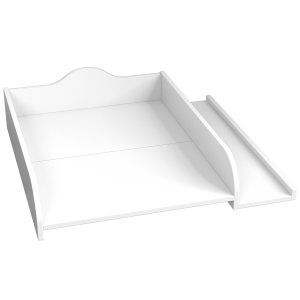 VCM NORDIC Malira L stellebord - hvitt tre (81x72)