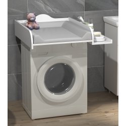 Malira L puslebord - hvid tr� (81x72)