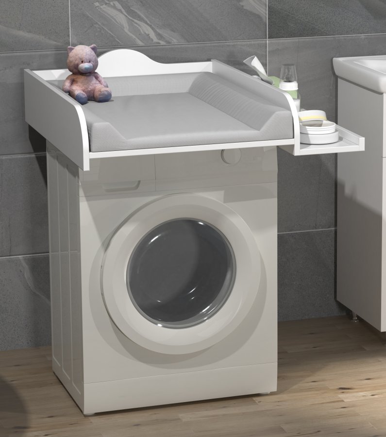 VCM NORDIC Malira L stellebord - hvitt tre (81x72)