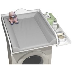 Malira L puslebord - hvid tr� (81x72)