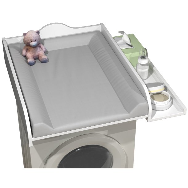 Malira L puslebord - hvid tr� (81x72)