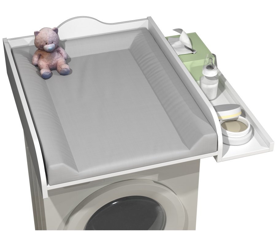 VCM NORDIC Malira L stellebord - hvitt tre (81x72)