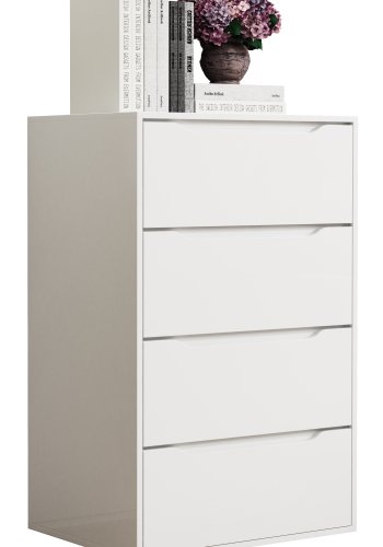 VCM NORDIC Malira XL Kommode, m. 4 Schubladen - Holz wei