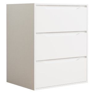 VCM NORDIC Malira L kommode, m. 3 skuffer - hvid tr
