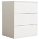 VCM NORDIC Malira L Kommode, m. 3 Schubladen - Holz weiß