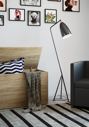 VCM NORDIC Bendola opbevaringskasse, m. lg, rektangulr - natur tr (82x44)