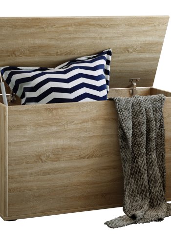 VCM NORDIC Bendola opbevaringskasse, m. lg, rektangulr - natur tr (82x44)