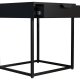 VCM NORDIC Flokas S Nachttisch, m. 1 Schublade - schwarzes Metall (43x41)